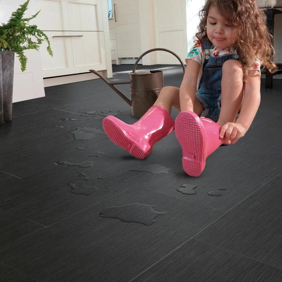 SMARTCORE Pro 8-Piece 12-in x 24-in Twilight Interlocking Vinyl Tile SMARTCORE Pro 8-Piece 12-in X 24-in Twilight Interlocking Vinyl Tile -Smartcore