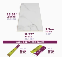 SMARTCORE Ultra Mandalay Marble 12-in X 24-in Waterproof Interlocking Luxury Flooring (15.71-sq Ft) -Smartcore ScreenShot2022 02 02at10.26.27AM 1800x1800